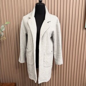 Zara Gray Cardigan Blazer Jacket Size Medium